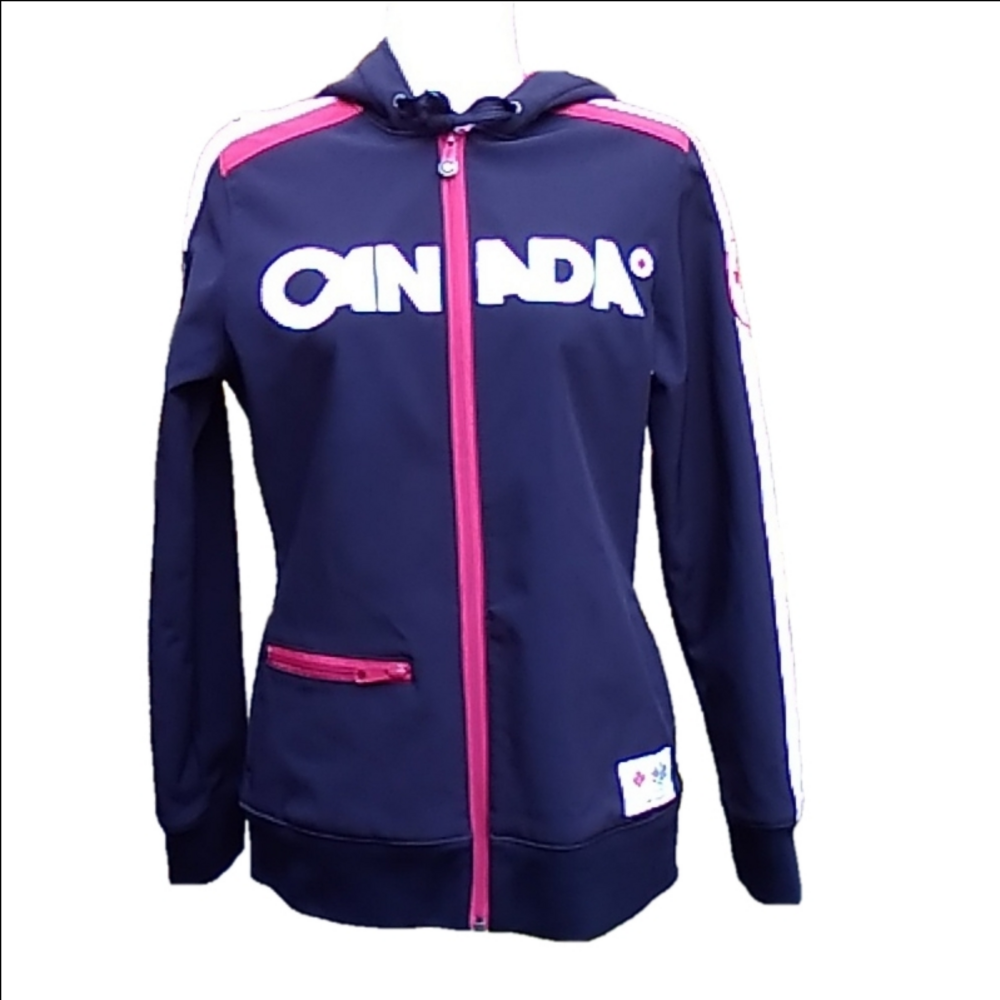 CANADA 2010 Olympics Black Women's Soft Shell Jacket NWOT Hudson Bay Co.